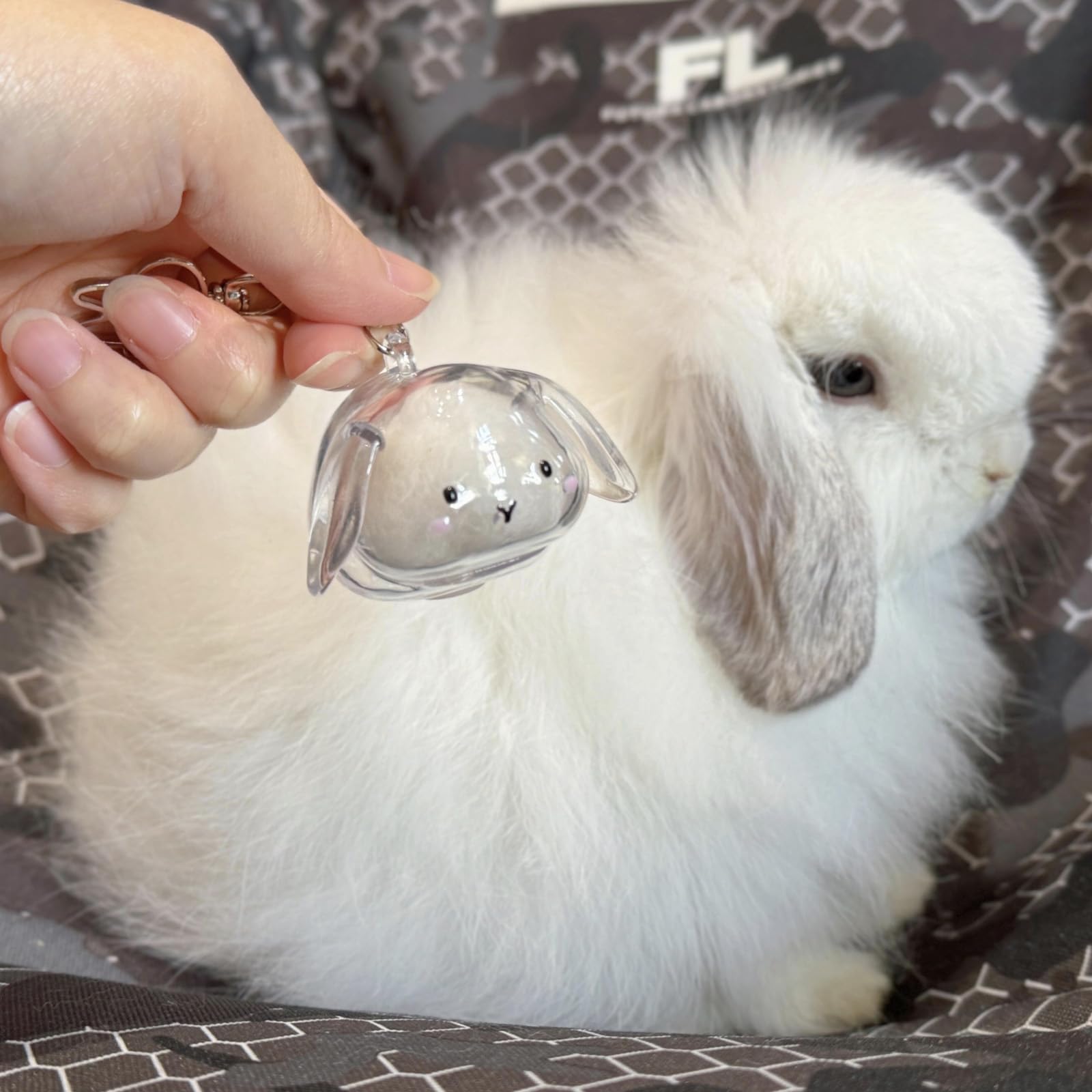 Amazon | キーホルダー、ウサギの形をしたヘアアクセサリー収納ケース